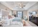 Spacious bedroom with high ceilings and en-suite bathroom access at 520 Hobie Cat Rd., Myrtle Beach, SC 29588