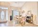 Open dining area with a rustic wooden table and stylish chairs at 520 Hobie Cat Rd., Myrtle Beach, SC 29588