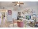 Home office with a desk, two chairs, and built-in shelving at 520 Hobie Cat Rd., Myrtle Beach, SC 29588