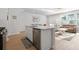 Open concept kitchen with island and stainless steel appliances at 5371 Knobcone Loop # B, Myrtle Beach, SC 29577