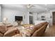 Spacious living room with open concept kitchen and recessed lighting at 5371 Knobcone Loop # B, Myrtle Beach, SC 29577