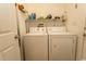 Small laundry room with washer and dryer at 567 Woodholme Dr., Conway, SC 29526