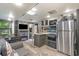 Modern kitchen with stainless steel appliances and island at 6001 - 8047 S Kings Hwy., Myrtle Beach, SC 29575