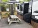 Covered patio area with a picnic table at 6001 - 8047 S Kings Hwy., Myrtle Beach, SC 29575