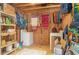 Laundry hookups and shelving in a storage shed at 6001 - 8047 S Kings Hwy., Myrtle Beach, SC 29575
