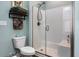 Bathroom with toilet and shower stall at 856 Filliman Alley # C, Myrtle Beach, SC 29577