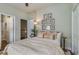 Bedroom with queen bed and access to a hallway bathroom at 856 Filliman Alley # C, Myrtle Beach, SC 29577