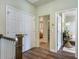 Upstairs hallway with access to bedrooms and closets at 856 Filliman Alley # C, Myrtle Beach, SC 29577