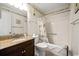 Clean bathroom with tub, shower, and granite vanity at 9570 Shore Dr. # 211, Myrtle Beach, SC 29572