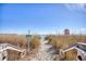 Easy beach access with stairs and a sandy pathway at 1200 N Ocean Blvd. # 910, Myrtle Beach, SC 29577