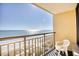 Relaxing ocean view from a private balcony at 1200 N Ocean Blvd. # 910, Myrtle Beach, SC 29577