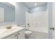 Small bathroom with single vanity and bathtub at 1247 Brighton Ave., Myrtle Beach, SC 29588