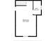 Upper floor plan showing one bedroom and bathroom at 1704 Riverport Dr., Conway, SC 29526