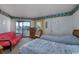 Bedroom with two twin beds and a balcony at 1801 N Ocean Blvd. # K1, North Myrtle Beach, SC 29582