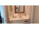 Neat bathroom featuring corner sink, mirror, and ample counter space at 2504 N Ocean Blvd. # 1633, Myrtle Beach, SC 29577