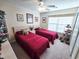 Bright bedroom with two twin beds, ample closet space, and large window at 270 Connemara Dr. # C, Myrtle Beach, SC 29579