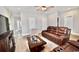 Spacious living room with hardwood floors and a cozy seating area at 406 Harbour View Dr., Myrtle Beach, SC 29579