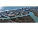 Wide aerial view of the neighborhood and waterways at 4600 N Ocean Blvd. # A3, North Myrtle Beach, SC 29582