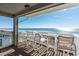 Balcony with ocean view and comfortable seating at 4600 N Ocean Blvd. # A3, North Myrtle Beach, SC 29582