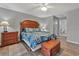 Main bedroom with king-size bed and ensuite bathroom at 4850 Meadowsweet Dr. # 1711, Myrtle Beach, SC 29579