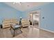 Open living space with sliding glass doors leading to a private deck at 4850 Meadowsweet Dr. # 1711, Myrtle Beach, SC 29579