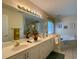 Double vanity bathroom with a large soaking tub and a shower at 635 Bucks Trail, Longs, SC 29568