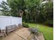 Private patio with seating area, perfect for outdoor relaxation at 663 Pinehurst Dr. # 93C, Pawleys Island, SC 29585
