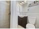 Clean bathroom with shower/tub combo, vanity, and toilet at 673 Hemlock Ave., Myrtle Beach, SC 29577