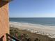 Expansive ocean and beach view showcases the beachfront setting and beauty of the coast at 6900 N Ocean Blvd. # 614, Myrtle Beach, SC 29572