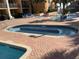 Resort pool area with lazy river and lounge chairs for relaxation at 6900 N Ocean Blvd. # 614, Myrtle Beach, SC 29572