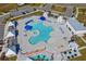 Aerial view of community pool and surrounding area at 7015 River Bridge Ct, Myrtle Beach, SC 29579