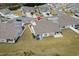 Aerial view showcasing the home's backyard at 7015 River Bridge Ct, Myrtle Beach, SC 29579