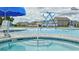 Resort-style pool with a spa and water features at 7015 River Bridge Ct, Myrtle Beach, SC 29579