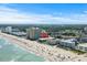 Aerial view of oceanfront property and surrounding area at 9560 Shore Dr. # 3A, Myrtle Beach, SC 29572
