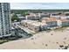Aerial view of beachfront property with pool and parking at 9560 Shore Dr. # 3A, Myrtle Beach, SC 29572