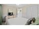 Bright bedroom with double bed and built-in closet at 9560 Shore Dr. # 3A, Myrtle Beach, SC 29572