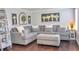 Cozy living area with a comfortable sectional sofa and stylish decor at 1005 S Marlin Circle, Murrells Inlet, SC 29576