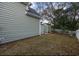 Spacious backyard with shed and fenced-in area at 1023 Marthas Way, North Myrtle Beach, SC 29582