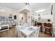 Bright dining room with kitchen and living room views at 1023 Marthas Way, North Myrtle Beach, SC 29582