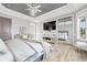 Spacious main bedroom with large TV and mirrored closet at 117 Ashley River Rd., Myrtle Beach, SC 29588