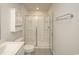 Clean bathroom with a shower and a vanity at 1574 Jardine Loop, Little River, SC 29566