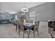 Dining room with six chairs and a dark wood table at 1584 Swing Bridge Way, Myrtle Beach, SC 29588