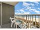 Balcony with ocean and pool views at 161 Seawatch Dr. # 610, Myrtle Beach, SC 29572