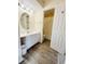 Bathroom with white vanity and shower/tub combo at 1650 Deercreek Rd., Surfside Beach, SC 29575