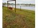 Peaceful lakeside swing overlooking the community at 1650 Deercreek Rd., Surfside Beach, SC 29575