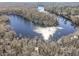 Aerial view of a serene waterfront landscape at 169 Riverwatch Dr., Conway, SC 29527