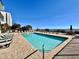 Oceanfront pool with numerous lounge chairs at 1906 S Ocean Blvd. # 108A, Myrtle Beach, SC 29577