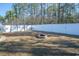 Fenced backyard with fire pit and spacious lawn at 2024 Willow Run Dr., Little River, SC 29566