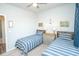 Guest bedroom with twin beds and nautical decor at 2024 Willow Run Dr., Little River, SC 29566