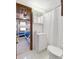 Bathroom with toilet, shower, and view to bedroom at 205 56Th Ave. N, North Myrtle Beach, SC 29582